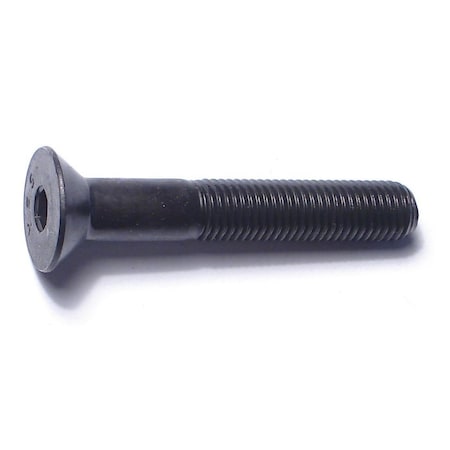 Midwest Fastener 5/16"-24 Socket Head Cap Screw, Flat, Plain Steel, 2 in Length, 4 PK 79552